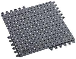 Notrax De-Flex rakodólap, 450 x 450 x19 mm, gumi, fekete, 1 db-os csomag