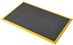 Notrax Diamond Flex fáradásgátló szőnyeg rombuszos felülettel, fekete/sárga, 91 x 152 cm