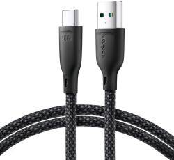JOYROOM Multi-Color Series SA34-AC6 USB-A / USB-C Kábel 100W Gyors Átvitellel 1m - Fekete