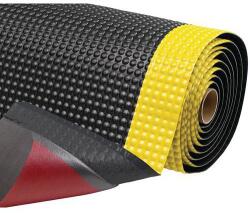 Notrax Sky Trax® fáradásgátló ipari szőnyeg buborékos bevonattal, fekete/sárga, 91 x 300 cm