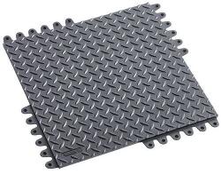 Notrax De-Flex rakodólap, 450 x 450 x19 mm, nitril, fekete, 1 db-os csomagban