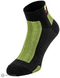 R2 EASY ATS10B zokni, fekete/neonsárga (M (EU 39-42))