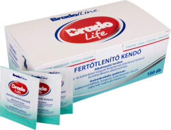 Brado Bradolife fertőtlenítő kendő (100db/doboz) (HT2259)