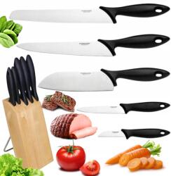 Fiskars 5 Db-os Konyhakés Szett Fiskars Essential Szett Fa Blokkban Éles (1023782)