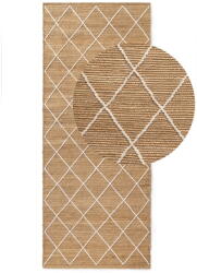 Hanse Home Covor tip traversă în culoare naturală țesut manual din iută 80x200 cm Kunu - Hanse Home Covor