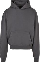 Build Your Brand Unisex felnőtt pamut ultra nehézsúlyú boxy kapucnis pulóver 2XL szürke