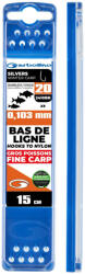 Garbolino Competition Hooks To Nylon 20 Lapkás, Szakáll Nélküli Silvers Winter Carp Monofil Előkötött Horog 8db (GOMAM02410BNH20L10)