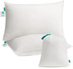 SONGMICS Párnák 2 db-os, 74 x 48 cm, Tárolótáskával, Felhőfehér (TBP005W02) - tutihome