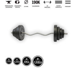 GazoFitness GazoFitness® Francia Rudas Súlyzó 41 Kg - gazofitness