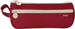 Scool Collection Scool cipzáras bedobálós tolltartó zsebbel - 21x7, 2x9, 5 cm - bordó (FR-SC2577BORDO)