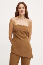 Bardot felső COSMOS barna, női, sima, 59267TB - barna M