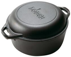 LODGE Ceaun din fonta cu capac tip tigaie - cuptor olandez Lodge 25, 4 cm 4, 7 litri L-8DD3 (3036)