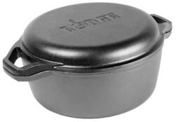 LODGE Ceaun din fonta cu capac tip tigaie grill - cuptor olandez Lodge Chef Collection 30, 5 cm 5, 6 litri L-C6DD (4618)
