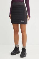 Jack Wolfskin sportos szoknya Alpspitze fekete, mini, egyenes, A61776 - fekete M