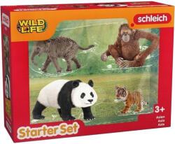 Schleich Schleich: Wild Life - Set de figurine cu animale din Asia pentru începători, 4 bucăți (42736) (SLH42736) Figurina
