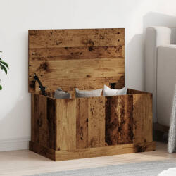 vidaXL antik fa színű szerelt fa tárolódoboz 70 x 40 x 38 cm (857161) - valora