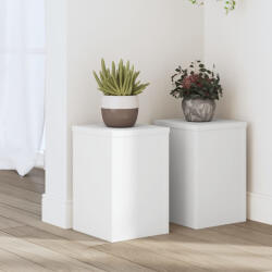 vidaXL 2 db fehér szerelt fa növénytartó állvány 20 x 20 x 30 cm (852897) - valora