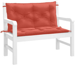 vidaXL 2 db melange piros szövet kerti padpárna 100 x 50 x 7 cm (4002592)