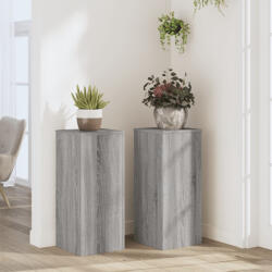 vidaXL 2 db szürke sonoma szerelt fa növénytartó állvány 30x30x70 cm (852929) - valora