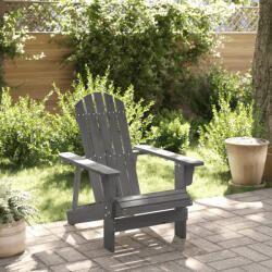 vidaXL szürke tömör fenyőfa Adirondack szék 69 x 85 x 90, 5 cm (4007244) - valora