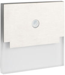 Kanlux 0, 8W, 13 lm, 12V, 3000K, 75x75 mm meleg fehér süllyeszthető szögletes rozsdamentes acél mozgásérzékelős lépcsővilágító - 50 000 h élettartam (27374)