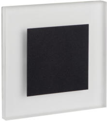 Kanlux 0, 8W, 13 lm, 12V, 3000K, 75x75 mm meleg fehér süllyeszthető szögletes rozsdamentes acél lépcsővilágító - 50 000 h élettartam (26539)