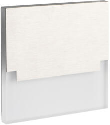 Kanlux 0, 8W, 13 lm, 12V, 3000K, 75x75 mm meleg fehér süllyeszthető szögletes rozsdamentes acél lépcsővilágító - 50 000 h élettartam (23108)