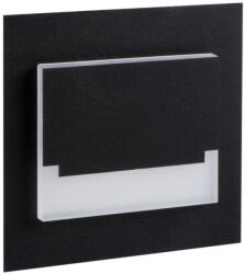 Kanlux 0, 8W, 14 lm, 12V, 4000K, 75x75 mm természetes fehér süllyeszthető szögletes rozsdamentes acél lépcsővilágító - 50 000 h élettartam (29854)