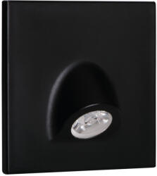 Kanlux 0, 7W, 35 lm, 12V, 4000K, 75x75 mm természetes fehér süllyeszthető szögletes műanyag lépcsővilágító - 50 000 h élettartam (32497)