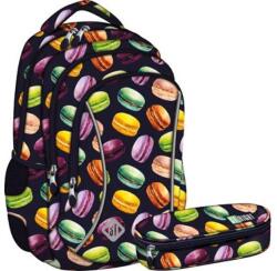 St. Majewski St. Right - Macarons 4 rekeszes hátizsák, iskolatáska tolltartóval (640971)