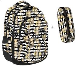 St. Majewski St. Right - Tropical Party 4 rekeszes hátizsák, iskolatáska tolltartóval (641190)