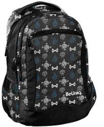 PASO BeUniq iskolatáska, hátizsák - 3 rekeszes - Skull (BU22SK-2808) (BU22SK-2808)