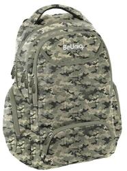 PASO BeUniq Terepmintás hátizsák, iskolatáska - 3 rekeszes - Gray (BU23JG-2908) (BU23JG-2908)