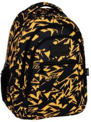 DERFORM BackUp Geometrikus hátizsák - 3 rekeszes - Sárga nyilak (PLB6O42) (PLB6O42)
