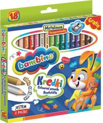 St. Majewski Bambino 18 db-os színes ceruza készlet hegyezővel