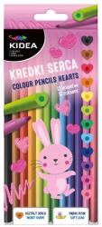 DERFORM Kidea szív alakú színes ceruza - 12 db-os (KS12KKA) (KS12KKA)