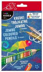 DERFORM Kidea Jumbo VASTAG háromszög színesceruza - 12 db-os