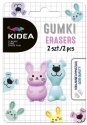 DERFORM Kidea 2 db-os állatfigurás radírgumi - Kutya, nyuszi