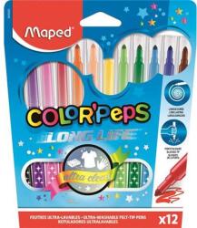 Maped Filctoll készlet kimosható Color Peps Long Life 12 különböző szín (IMA845020) (IMA845020)