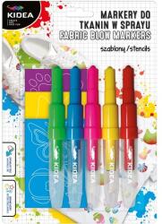 DERFORM Kidea 5 színű textil spray filctoll (MTSSZ5KA) (MTSSZ5KA)