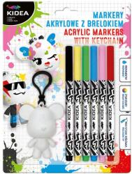 DERFORM Kidea 6 db-os DIY akril filctoll kulcstartóval (MABBKA) (MABBKA) - gyerekjatekbolt