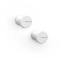 Brabantia Комплект 2бр закачалки Brabantia MindSet 1005681, Минерално покритие, Включен монтажен комплект, До 2 кг, Бял (1005681)