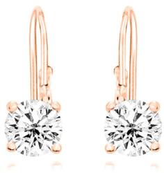 JVD Cercei fini din bronz cu zirconi transparenți SVLE0620XH2RO00 1, 3 x 0, 5 cm