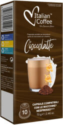 Italian Coffee Nespresso kompatibilis Italian Coffee Cioccolatte forró csokoládé kapszula C- és D-vitaminnal (10 db)