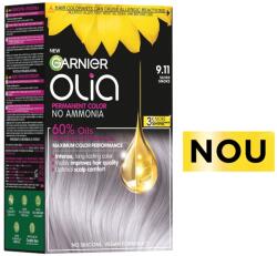 Garnier Vopsea de par permanenta fara amoniac Olia 9.11 Silver Smoke, 174ml, Garnier