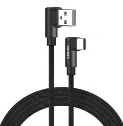 SAVIO CL-163 USB - USB-C kábel 1m fekete