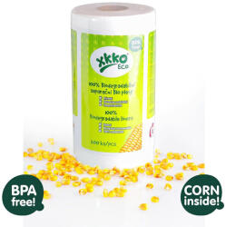 KIKKO Pelenkaelválasztó 100% biológiailag lebomló 30x19 cm (1 db) - 200 db/tekercs (CRNDIAP04)