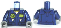 LEGO® Alkatrészek (Pick a Brick) Sötétkék Minifigura Felsőtest - Rendőr Egyenruha 6032144 (6032144)