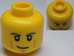 LEGO® Alkatrészek (Pick a Brick) Sárga Minifigura Fej - Mosolygó Férfi 6021614 (6021614)
