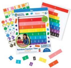 Learning Resources Rainbow Fraction Tiles With Tray Learning Resources LER 0615 (LER 0615) (LER 0615)